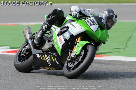 2009-05-09 Monza 1439 Superbike - Qualifyng Practice - David Salom - Kawasaki ZX 10R